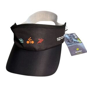 SportBr Black Sports Visor